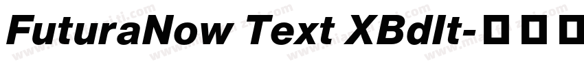 FuturaNow Text XBdIt字体转换